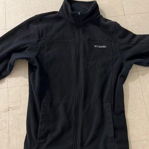 Black fleece Columbia zip up hoodie